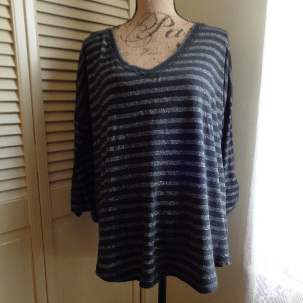 Banana Republic Glitter Stripe Top